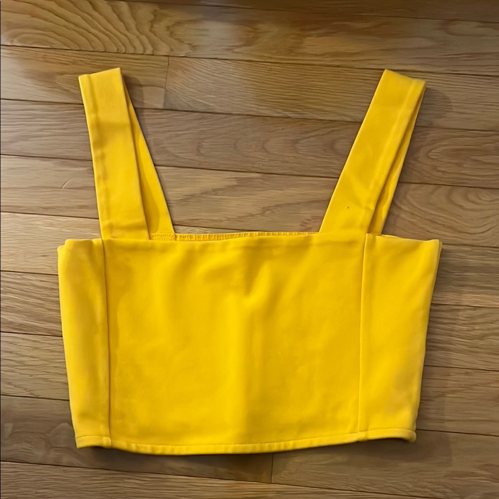 Yellow-Orange Zara Crop top